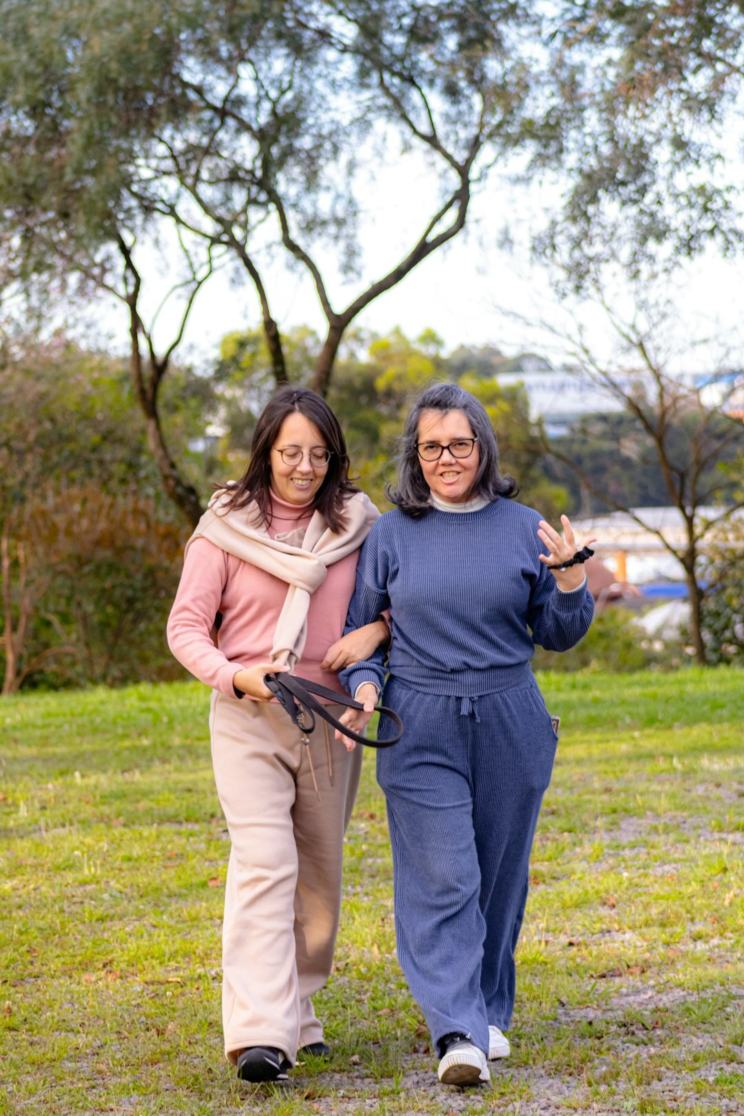 senior couple exercising outdoors